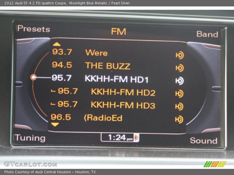 Moonlight Blue Metallic / Pearl Silver 2012 Audi S5 4.2 FSI quattro Coupe