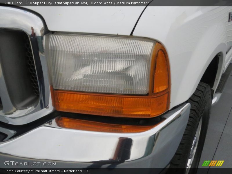 Oxford White / Medium Parchment 2001 Ford F250 Super Duty Lariat SuperCab 4x4