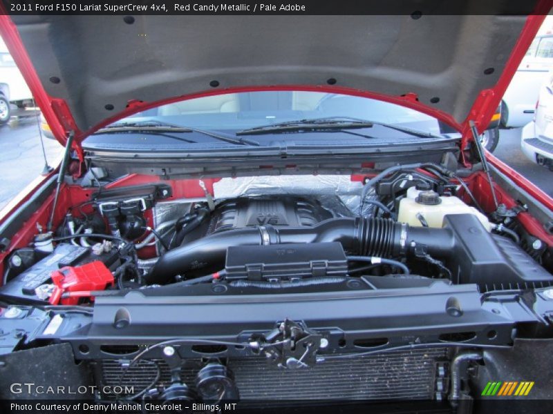 Red Candy Metallic / Pale Adobe 2011 Ford F150 Lariat SuperCrew 4x4