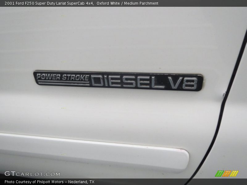 Oxford White / Medium Parchment 2001 Ford F250 Super Duty Lariat SuperCab 4x4