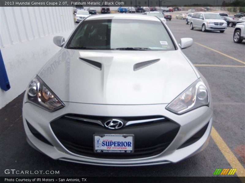Platinum Metallic / Black Cloth 2013 Hyundai Genesis Coupe 2.0T