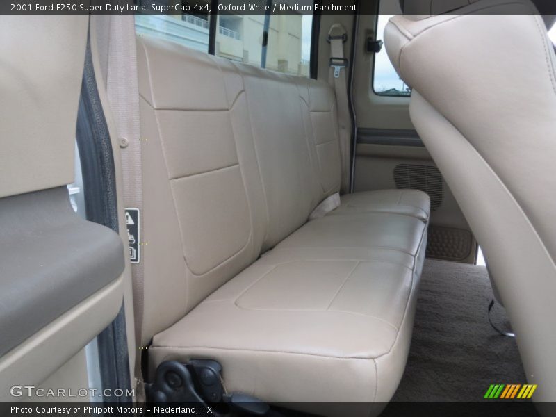 Oxford White / Medium Parchment 2001 Ford F250 Super Duty Lariat SuperCab 4x4