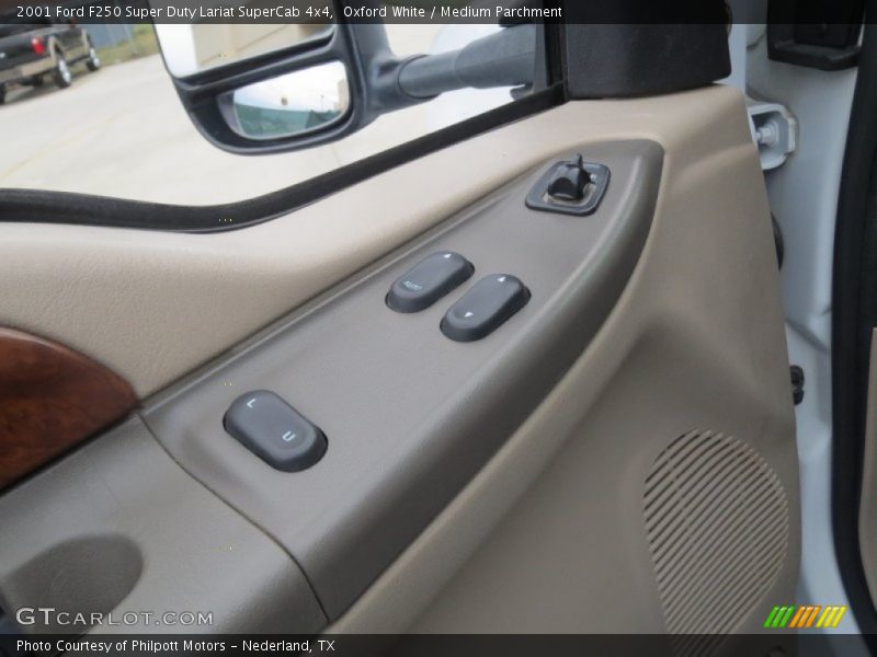 Oxford White / Medium Parchment 2001 Ford F250 Super Duty Lariat SuperCab 4x4