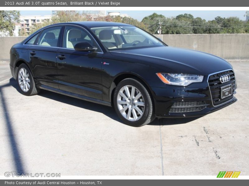 Brilliant Black / Velvet Beige 2013 Audi A6 3.0T quattro Sedan