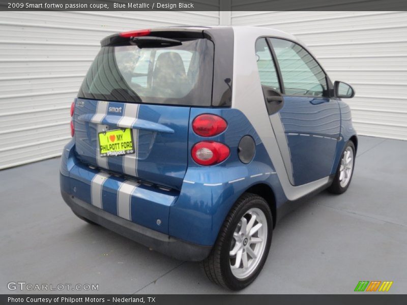 Blue Metallic / Design Black 2009 Smart fortwo passion coupe
