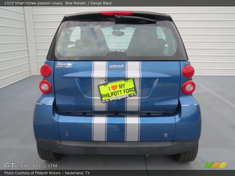 Blue Metallic / Design Black 2009 Smart fortwo passion coupe