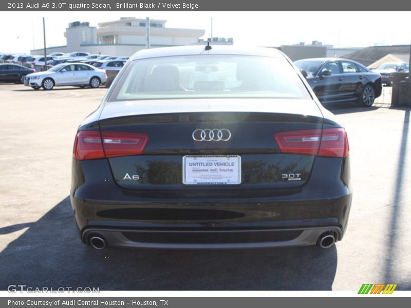 Brilliant Black / Velvet Beige 2013 Audi A6 3.0T quattro Sedan