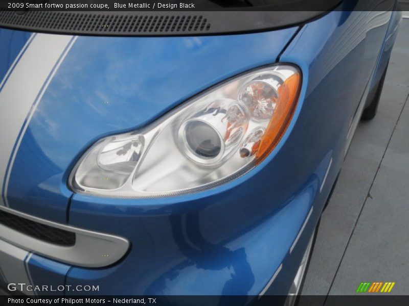 Blue Metallic / Design Black 2009 Smart fortwo passion coupe