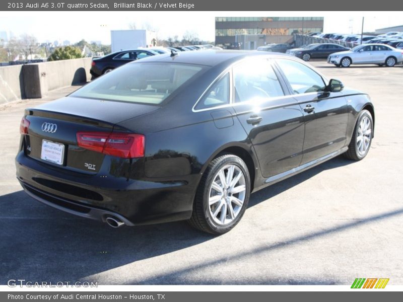 Brilliant Black / Velvet Beige 2013 Audi A6 3.0T quattro Sedan