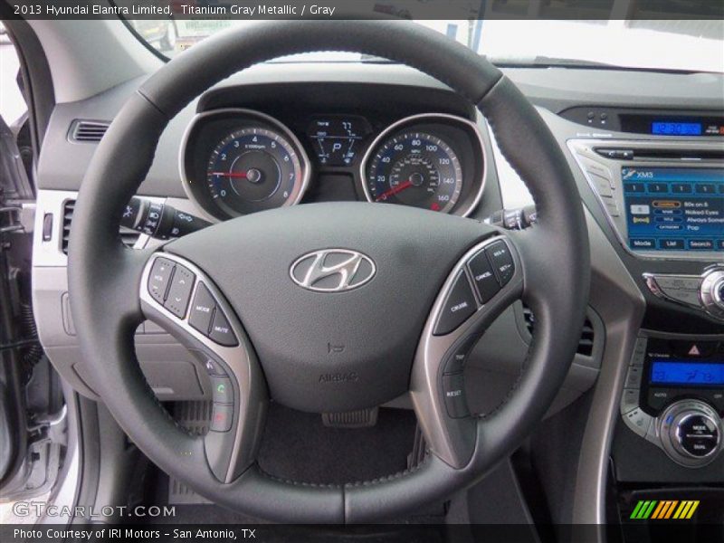 Titanium Gray Metallic / Gray 2013 Hyundai Elantra Limited