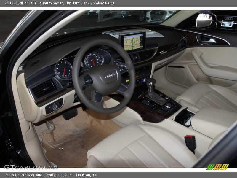 Brilliant Black / Velvet Beige 2013 Audi A6 3.0T quattro Sedan