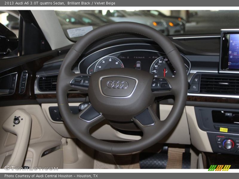 Brilliant Black / Velvet Beige 2013 Audi A6 3.0T quattro Sedan