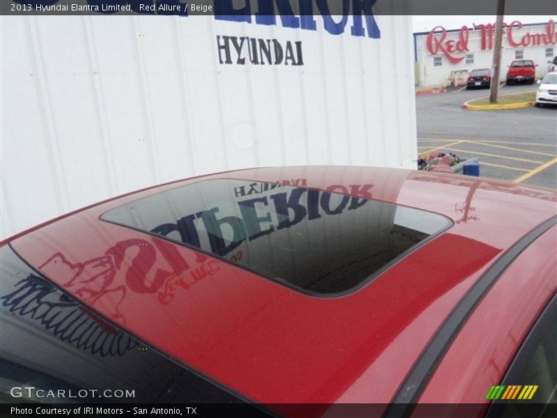 Red Allure / Beige 2013 Hyundai Elantra Limited