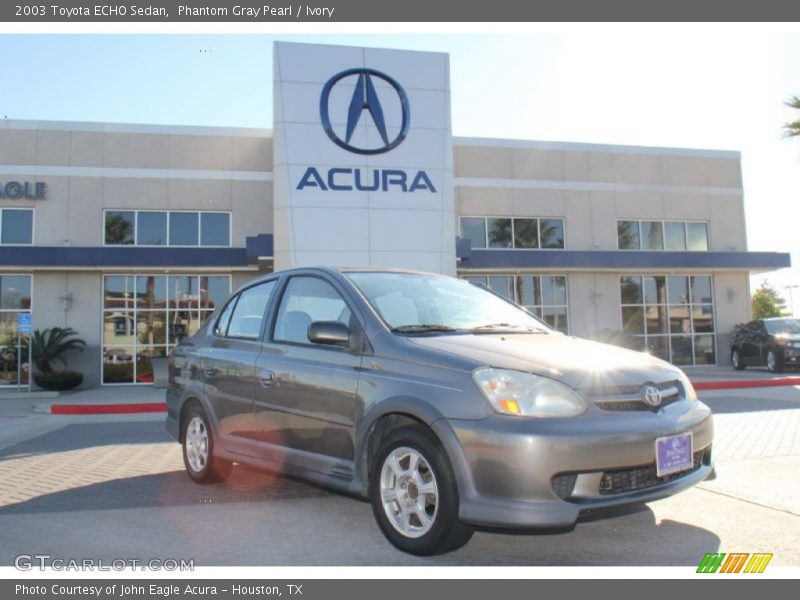 Phantom Gray Pearl / Ivory 2003 Toyota ECHO Sedan