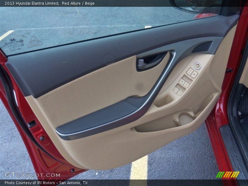 Red Allure / Beige 2013 Hyundai Elantra Limited