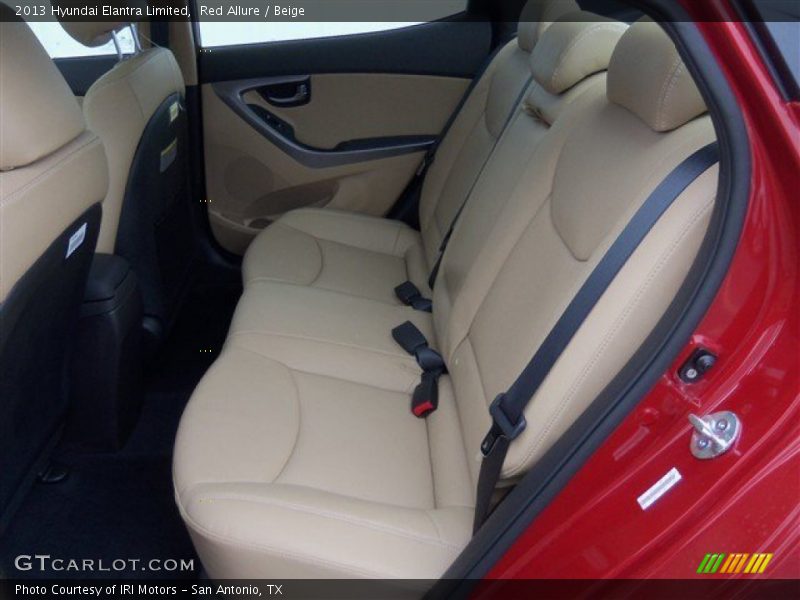 Red Allure / Beige 2013 Hyundai Elantra Limited