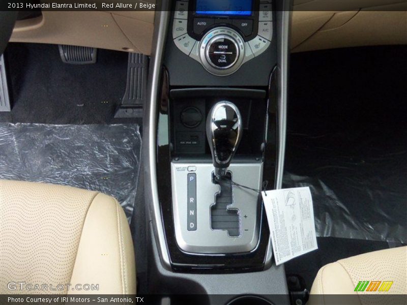 Red Allure / Beige 2013 Hyundai Elantra Limited