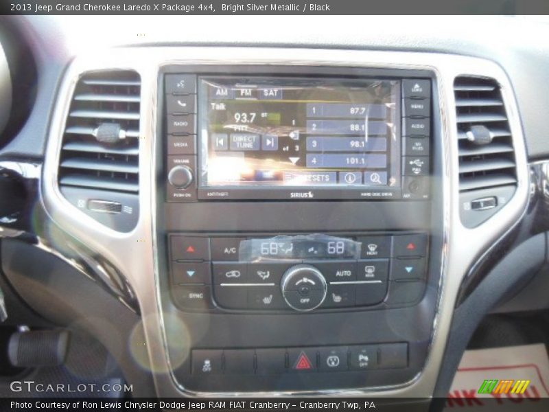Bright Silver Metallic / Black 2013 Jeep Grand Cherokee Laredo X Package 4x4