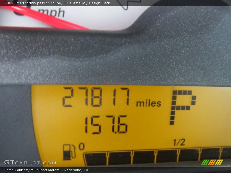 Blue Metallic / Design Black 2009 Smart fortwo passion coupe