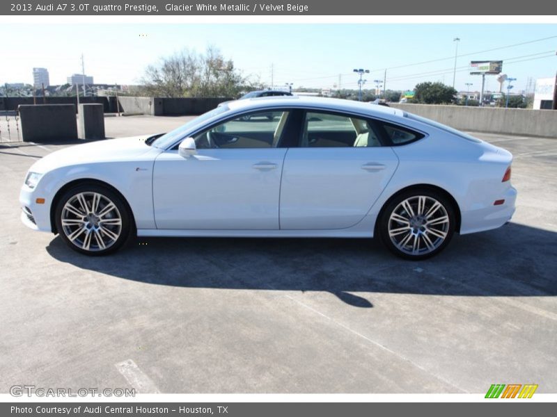 Glacier White Metallic / Velvet Beige 2013 Audi A7 3.0T quattro Prestige