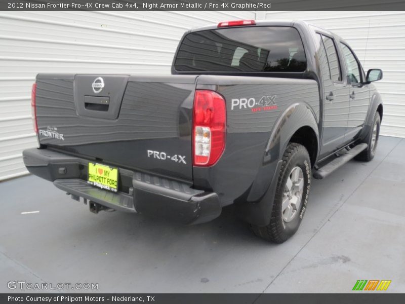 Night Armor Metallic / Pro 4X Graphite/Red 2012 Nissan Frontier Pro-4X Crew Cab 4x4