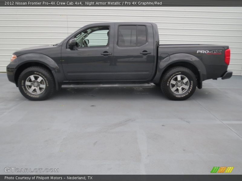 Night Armor Metallic / Pro 4X Graphite/Red 2012 Nissan Frontier Pro-4X Crew Cab 4x4