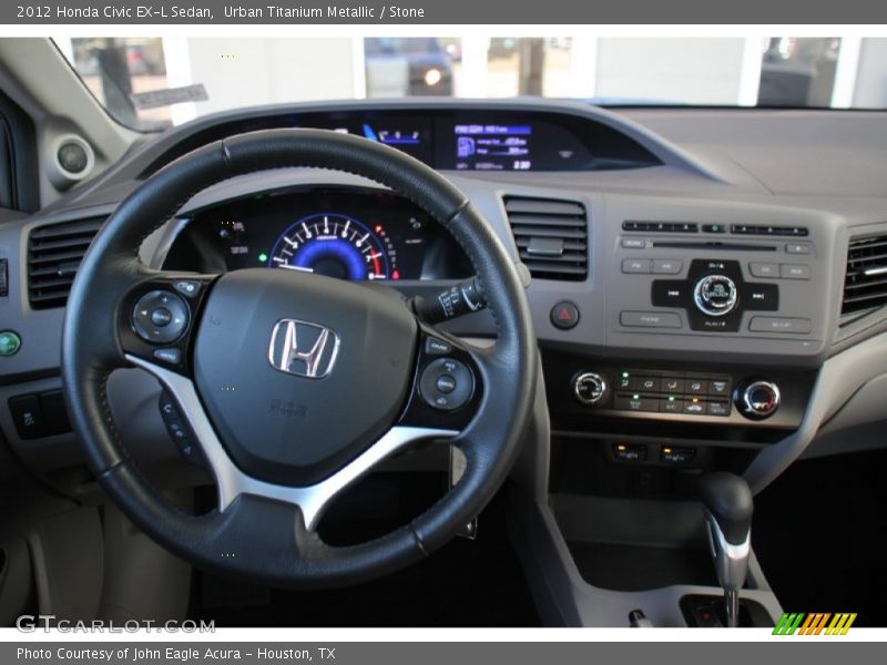 Urban Titanium Metallic / Stone 2012 Honda Civic EX-L Sedan