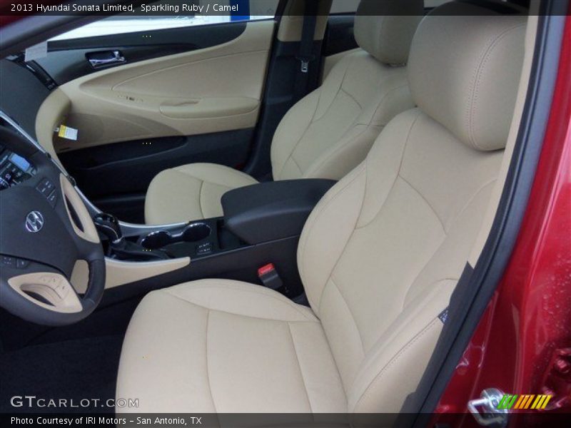 Sparkling Ruby / Camel 2013 Hyundai Sonata Limited