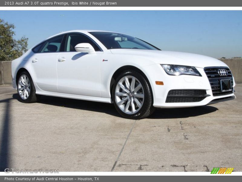 Ibis White / Nougat Brown 2013 Audi A7 3.0T quattro Prestige