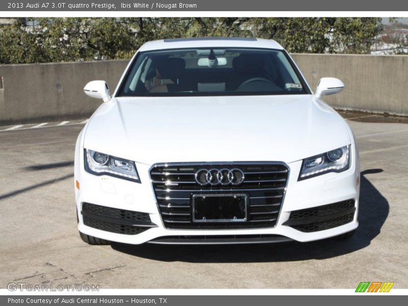 Ibis White / Nougat Brown 2013 Audi A7 3.0T quattro Prestige