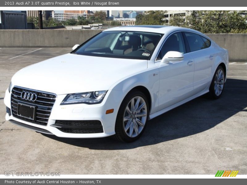 Ibis White / Nougat Brown 2013 Audi A7 3.0T quattro Prestige