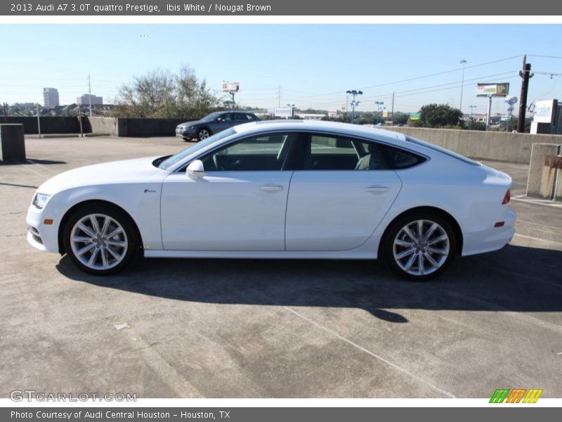 Ibis White / Nougat Brown 2013 Audi A7 3.0T quattro Prestige