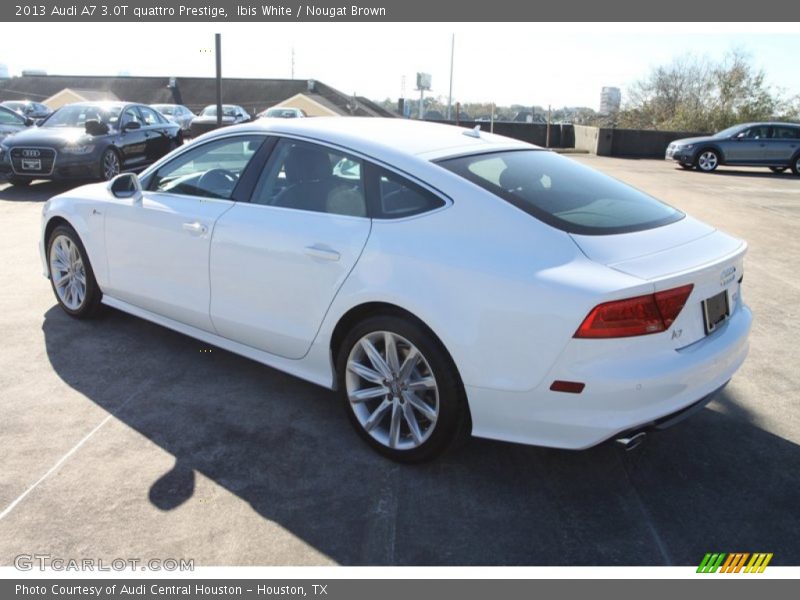 Ibis White / Nougat Brown 2013 Audi A7 3.0T quattro Prestige