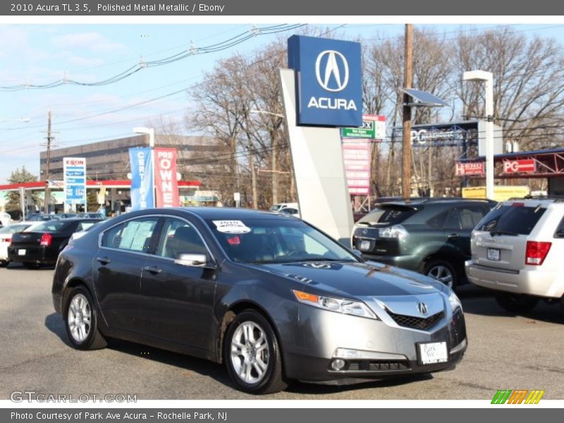 Polished Metal Metallic / Ebony 2010 Acura TL 3.5