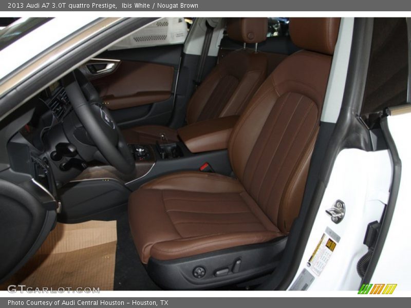 Ibis White / Nougat Brown 2013 Audi A7 3.0T quattro Prestige