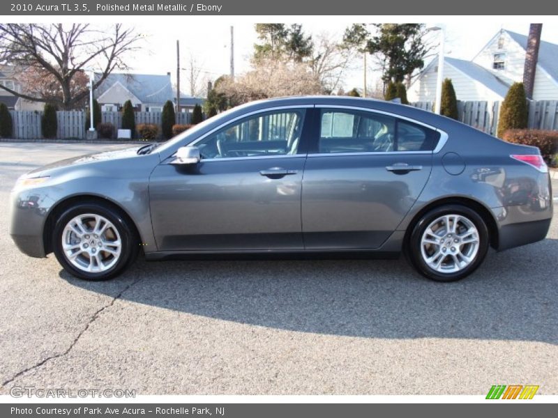 Polished Metal Metallic / Ebony 2010 Acura TL 3.5