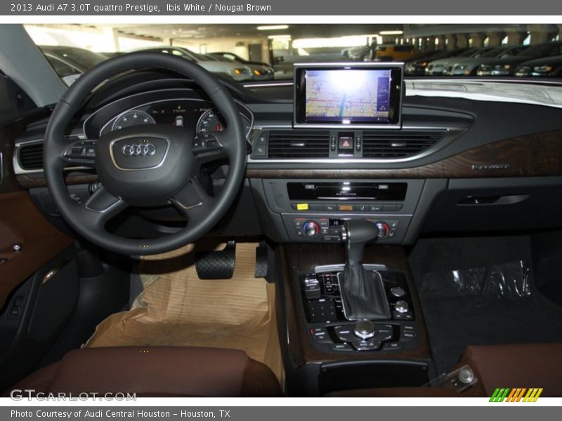 Ibis White / Nougat Brown 2013 Audi A7 3.0T quattro Prestige