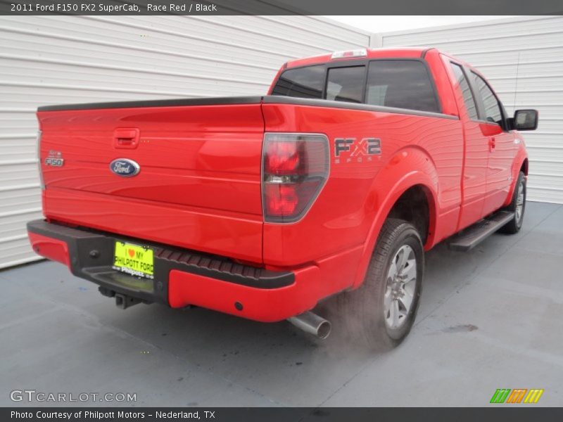 Race Red / Black 2011 Ford F150 FX2 SuperCab