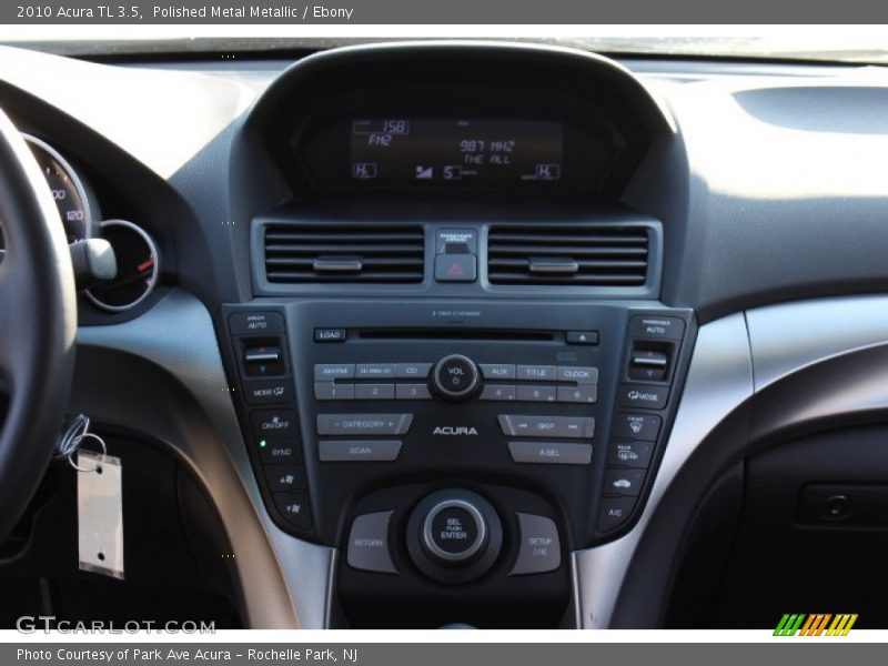 Polished Metal Metallic / Ebony 2010 Acura TL 3.5