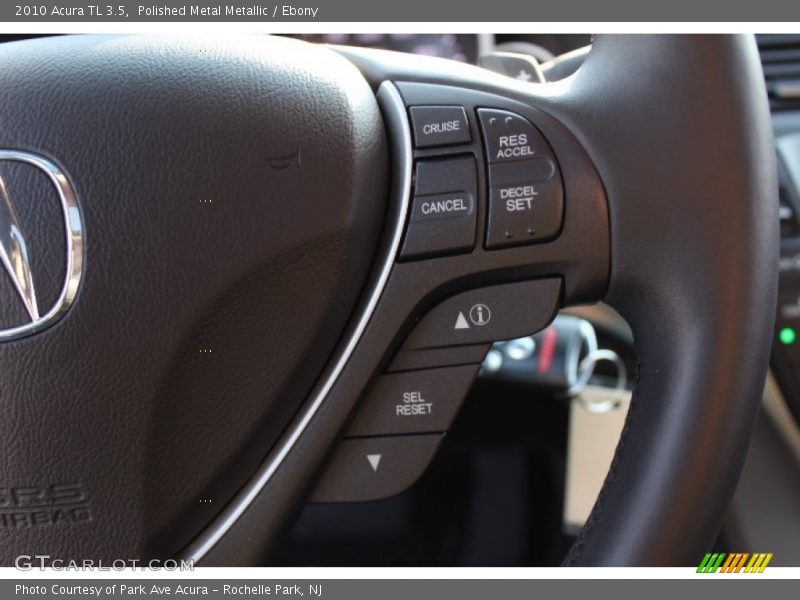 Polished Metal Metallic / Ebony 2010 Acura TL 3.5