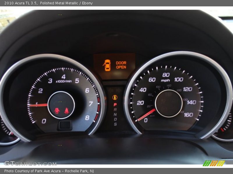 Polished Metal Metallic / Ebony 2010 Acura TL 3.5