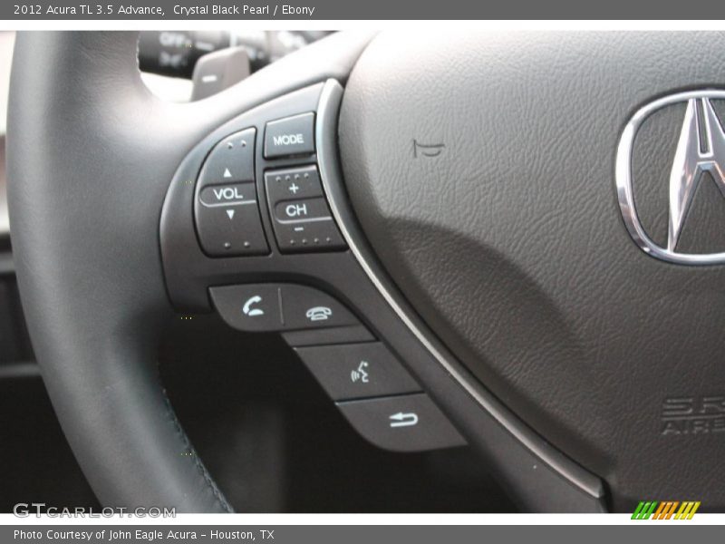 Crystal Black Pearl / Ebony 2012 Acura TL 3.5 Advance