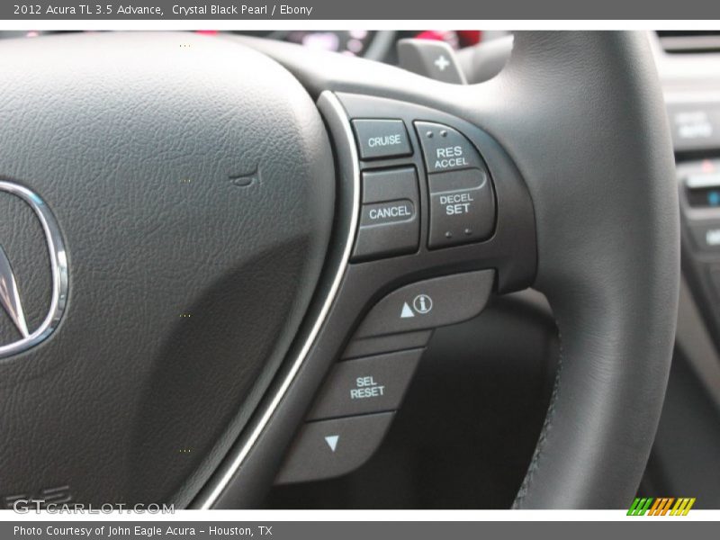 Crystal Black Pearl / Ebony 2012 Acura TL 3.5 Advance