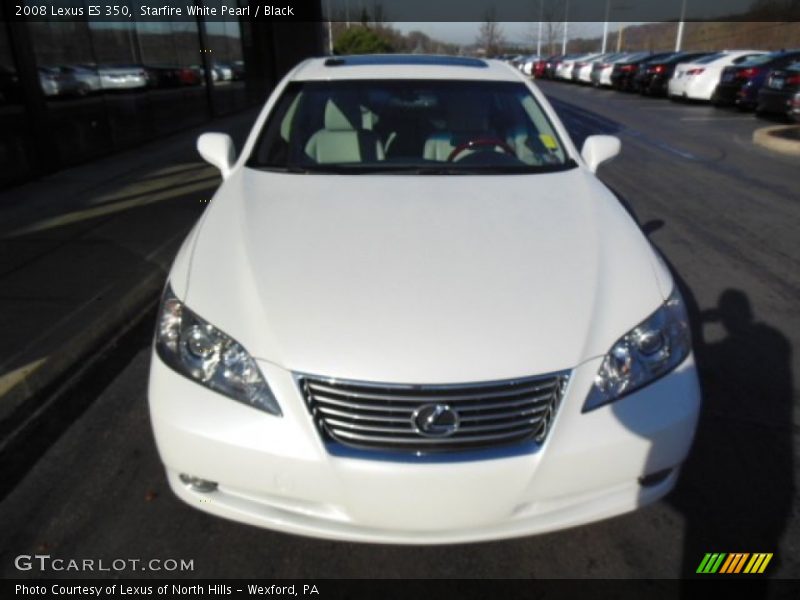 Starfire White Pearl / Black 2008 Lexus ES 350