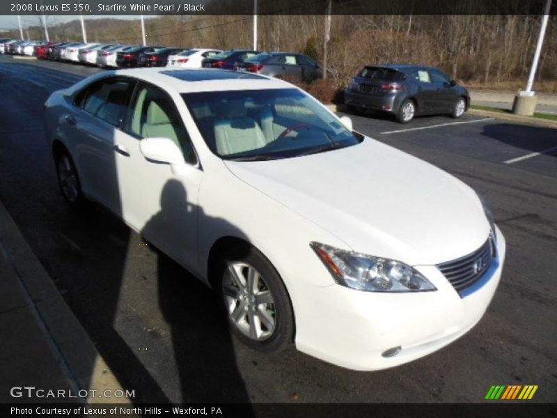 Starfire White Pearl / Black 2008 Lexus ES 350