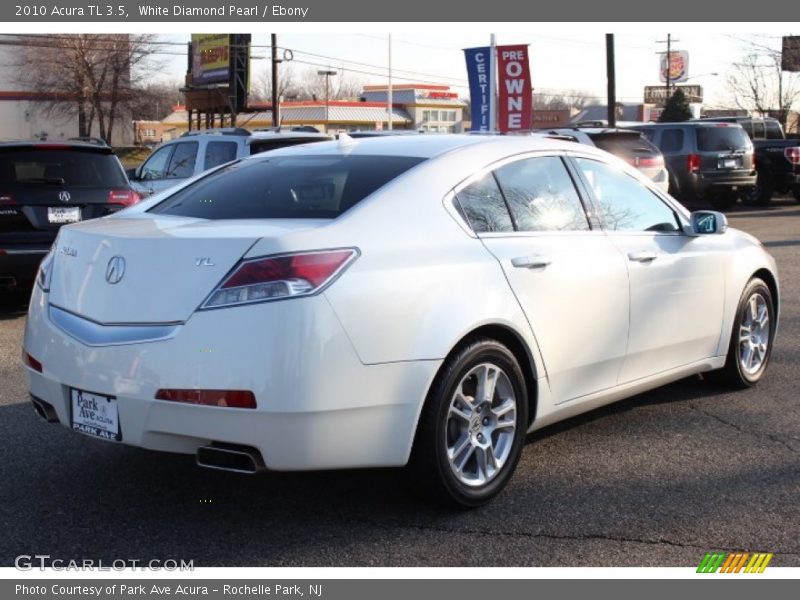White Diamond Pearl / Ebony 2010 Acura TL 3.5
