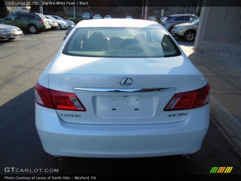 Starfire White Pearl / Black 2008 Lexus ES 350