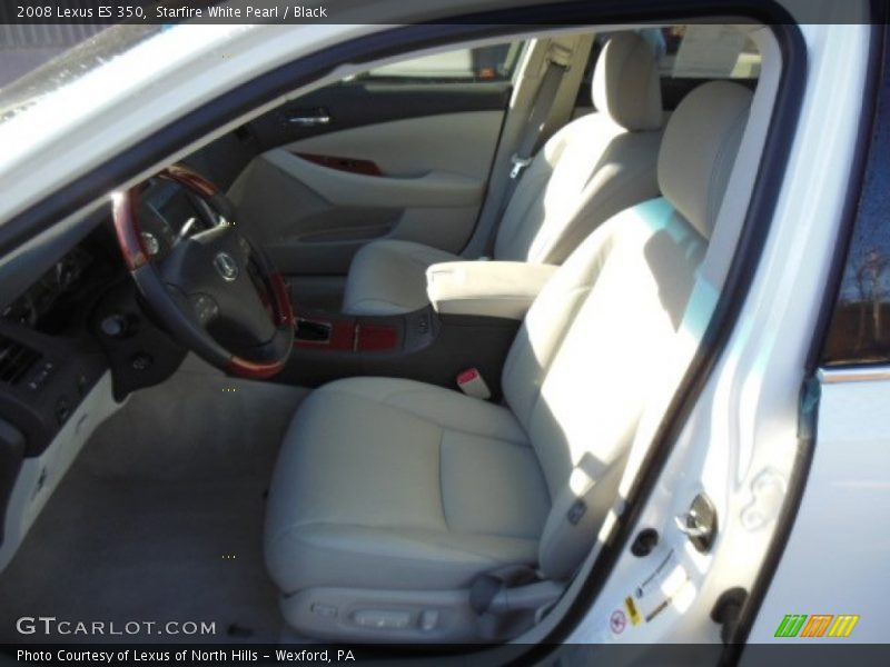 Starfire White Pearl / Black 2008 Lexus ES 350