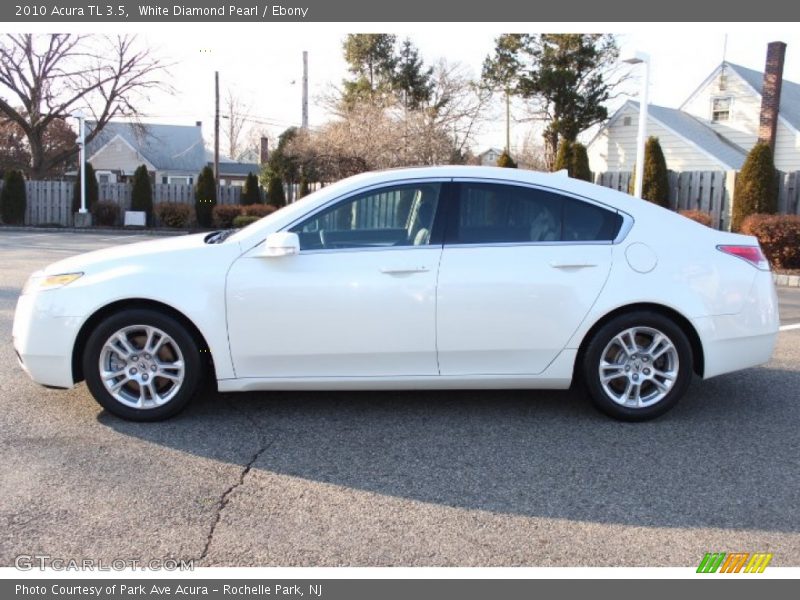White Diamond Pearl / Ebony 2010 Acura TL 3.5