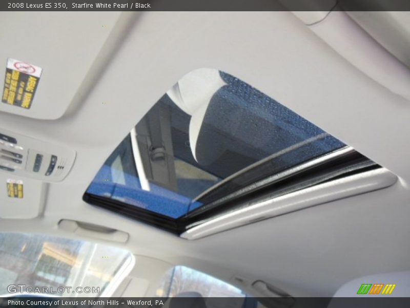 Starfire White Pearl / Black 2008 Lexus ES 350